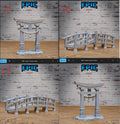 Eastern Temple Scatter Terrain Option #4899 (5) front DND miniature Legends of the East 16k resin