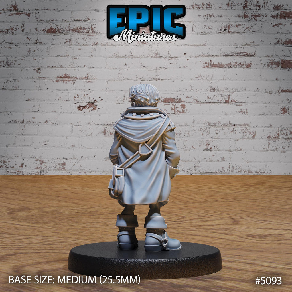 Young Halfling Cabin Boy Option #5093 back DND miniature Halfling Meadows 16k resin