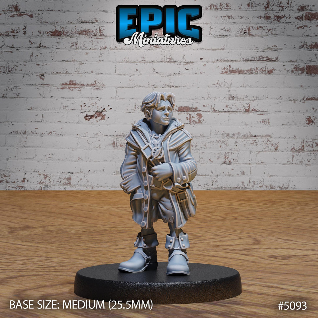 Young Halfling Cabin Boy Option #5093 front DND miniature Halfling Meadows 16k resin