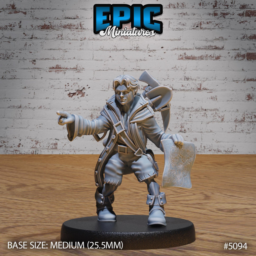 Young Halfling Cabin Boy Option #5094 front DND miniature Halfling Meadows 16k resin