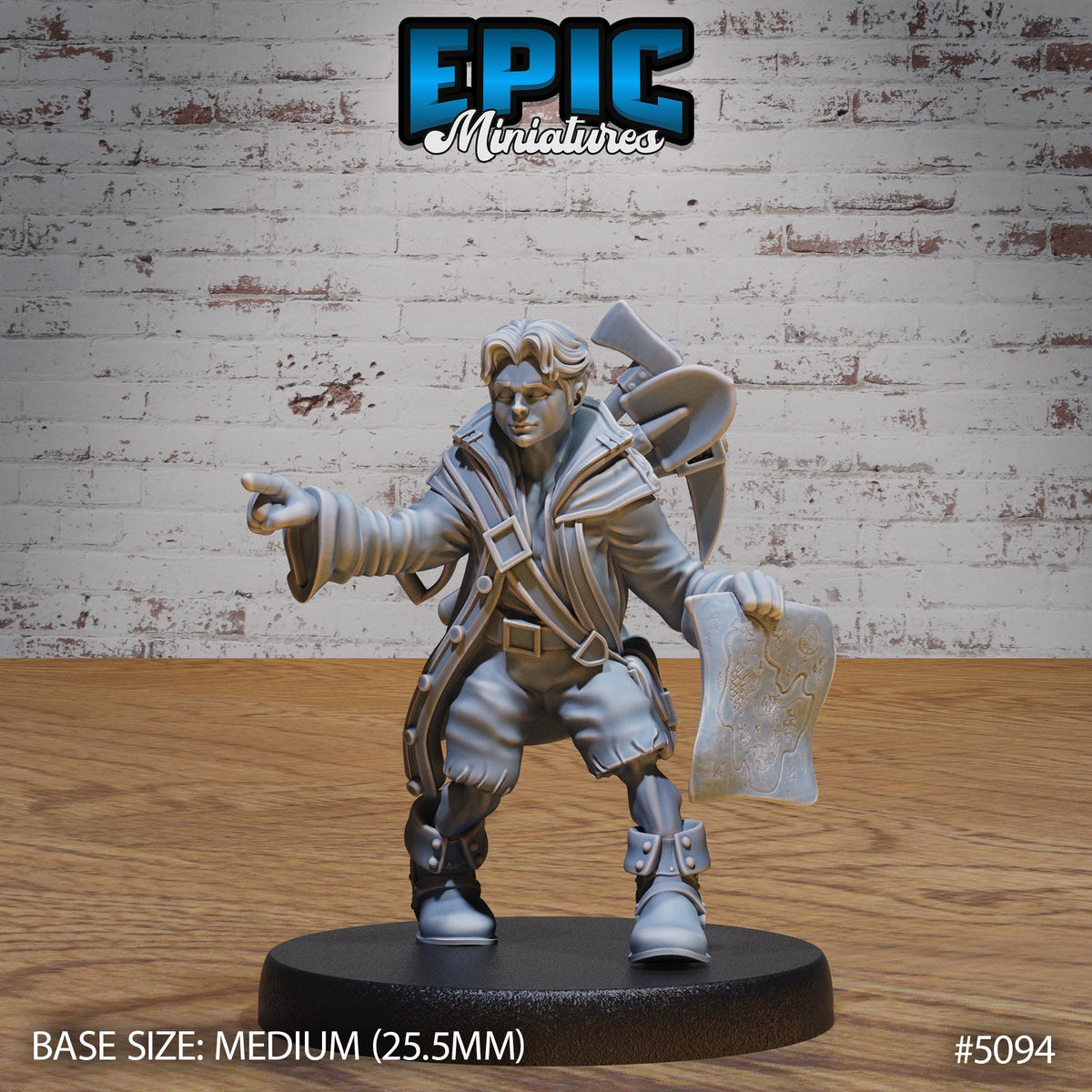 Young Halfling Cabin Boy Option #5094 front DND miniature Halfling Meadows 16k resin