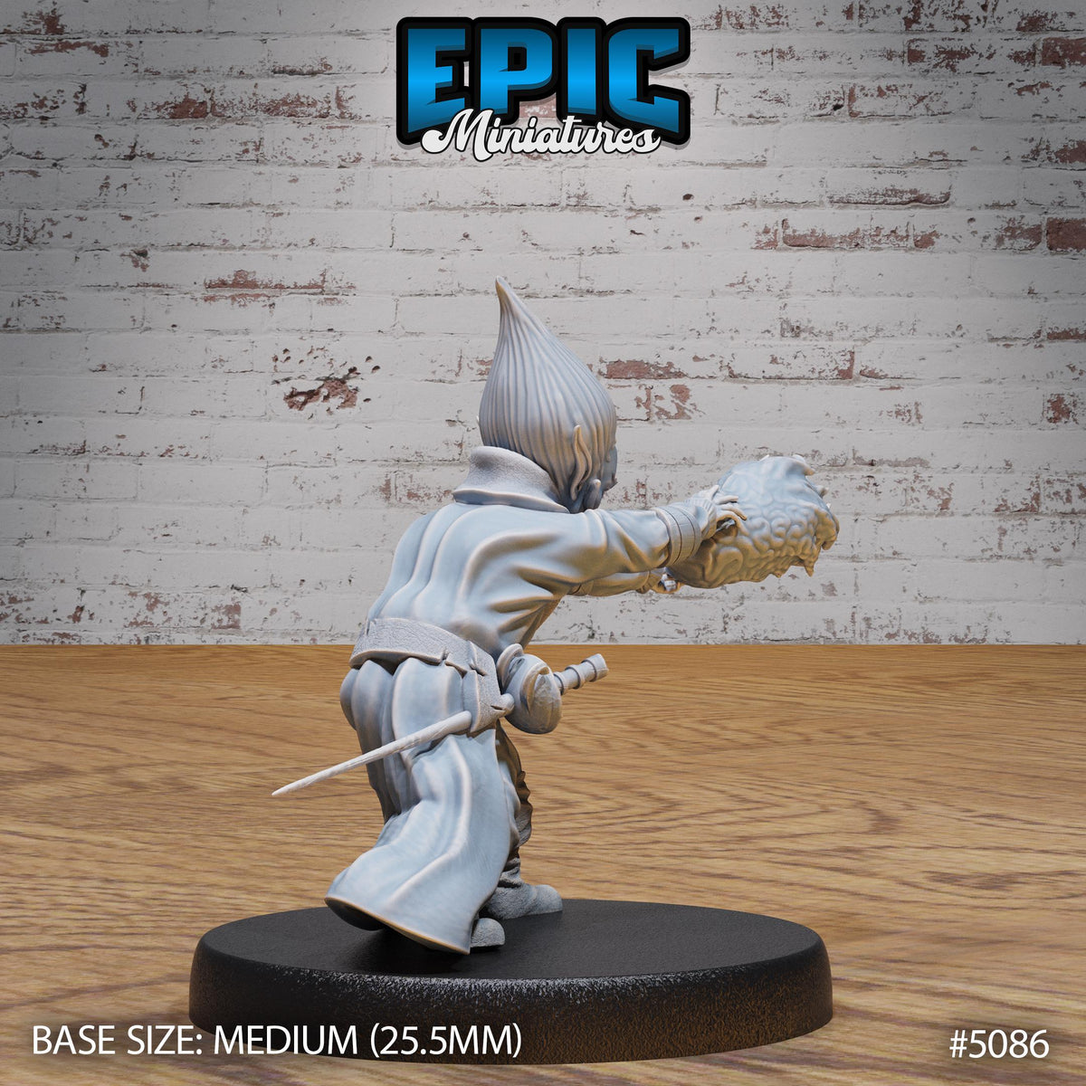 Halfling Noble Option #5086 back DND miniature Halfling Meadows 16k resin