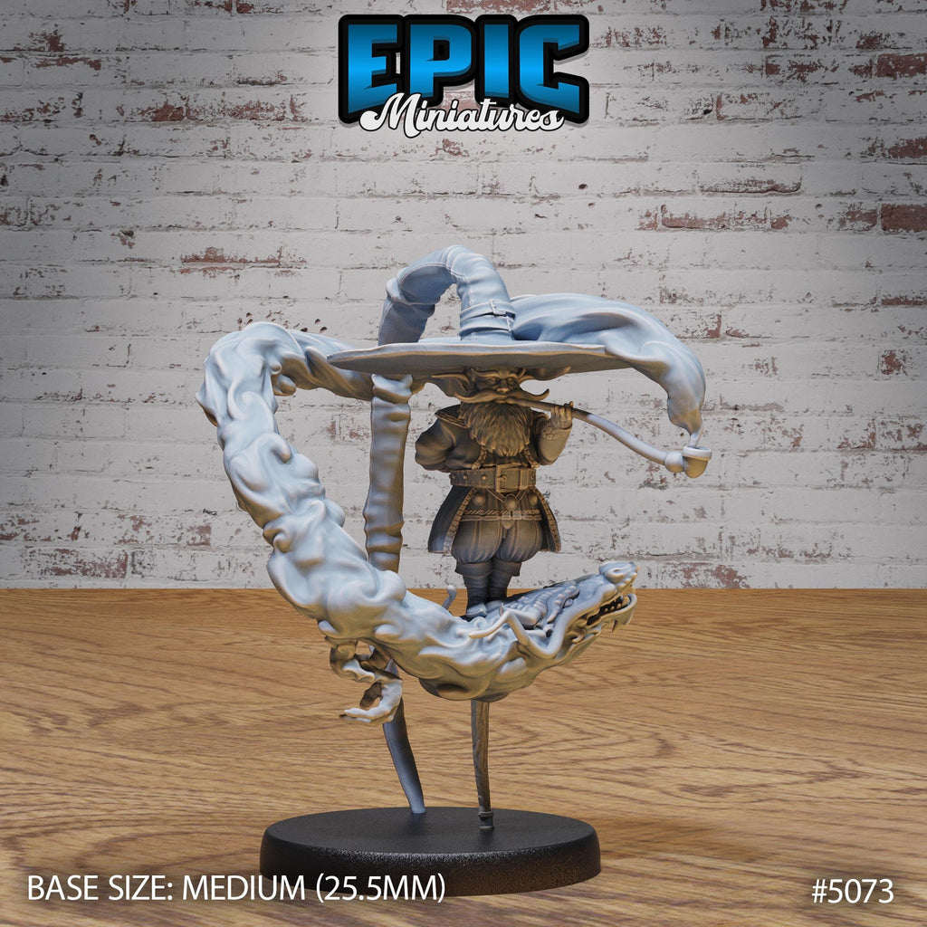 Gnome Wizard Option #5073 front DND miniature Halfling Meadows 16k resin
