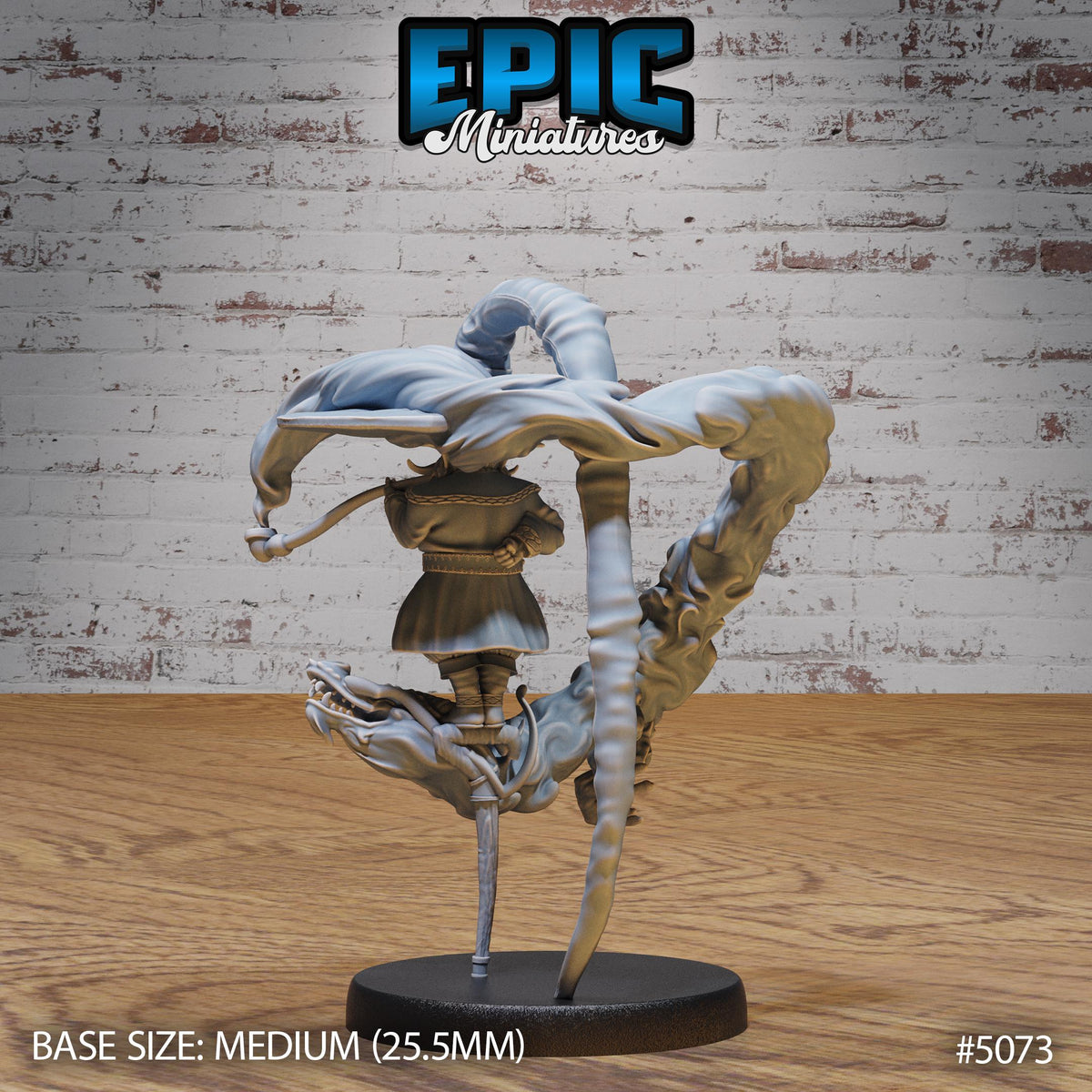 Gnome Wizard Option #5073 back DND miniature Halfling Meadows 16k resin