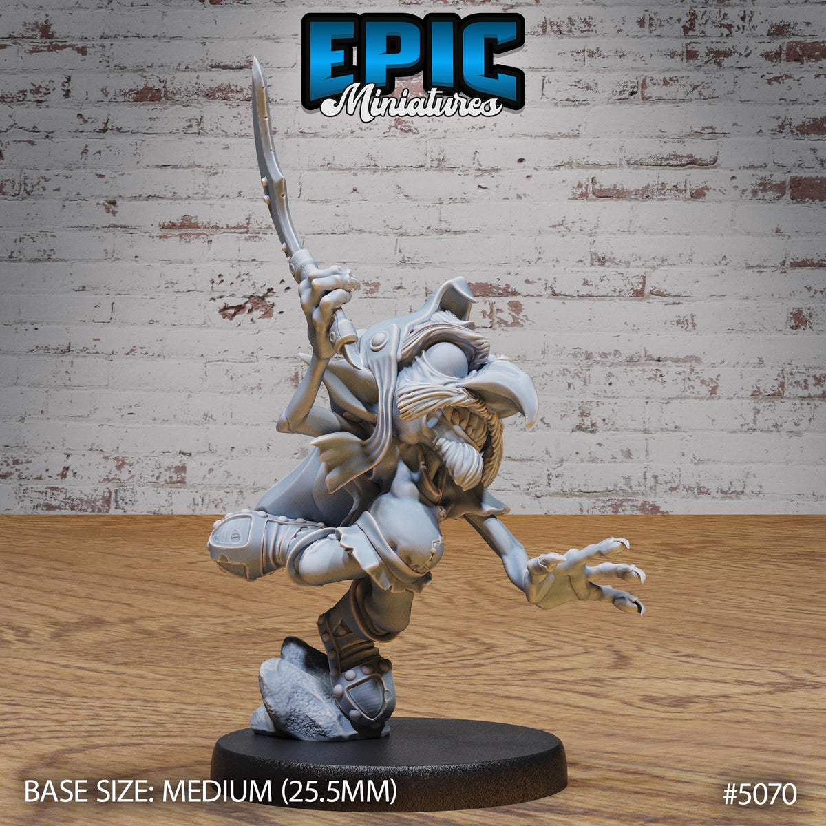 Red Cap Option #5070 (2) front DND miniature Halfling Meadows 16k resin