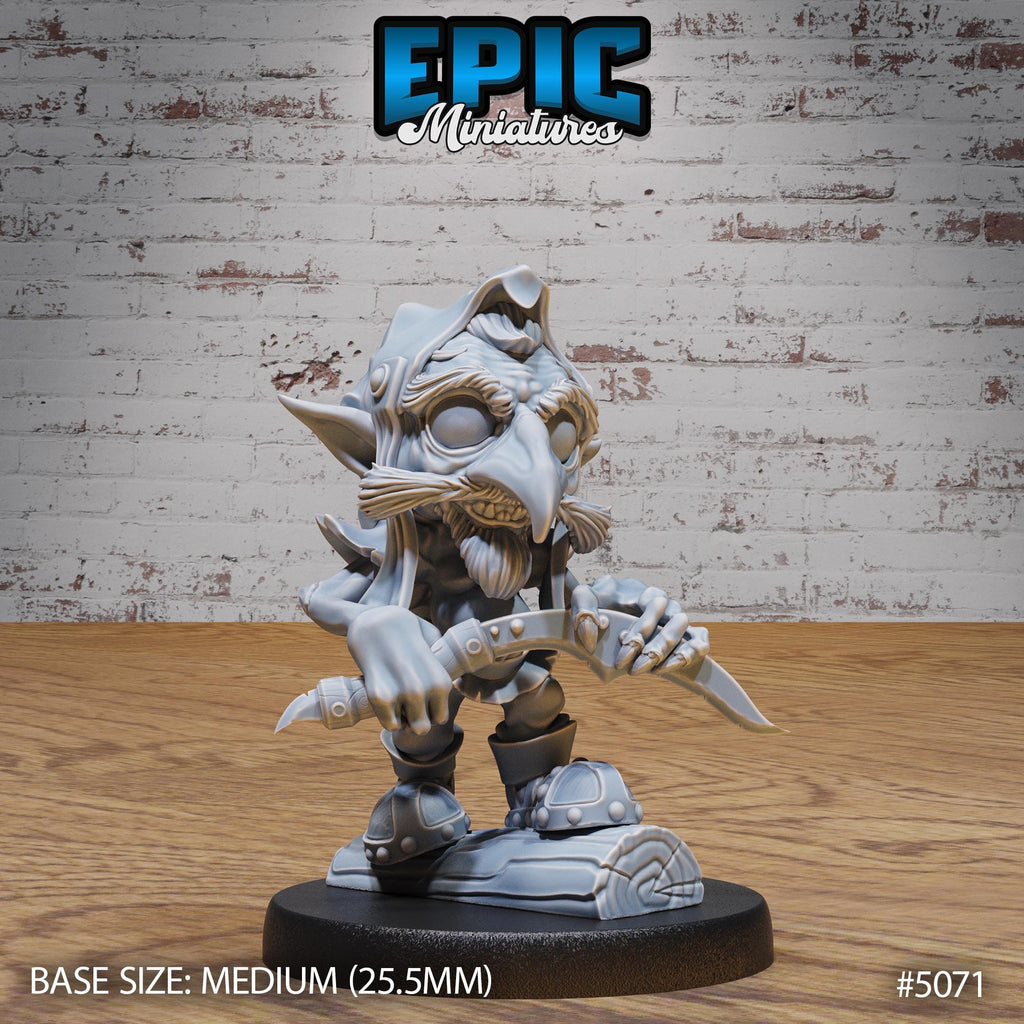 Red Cap Option #5071 (2) front DND miniature Halfling Meadows 16k resin