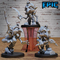 Red Cap Set of 6 DND miniatures group photo Halfling Meadows