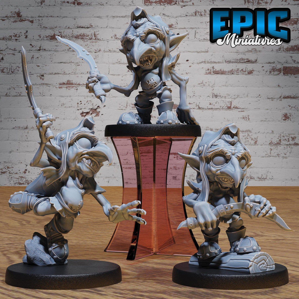 Red Cap Set of 6 DND miniature Halfling Meadows photo 8