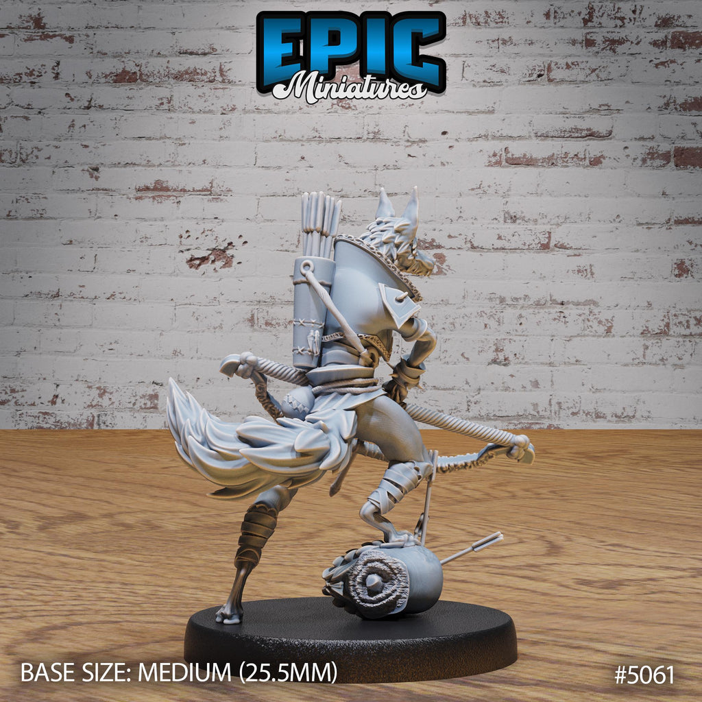 Fox Folk Ranger Option #5061 back DND miniature Halfling Meadows 16k resin