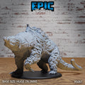 Giant Armadillo Option #5087 front DND miniature Halfling Meadows 16k resin