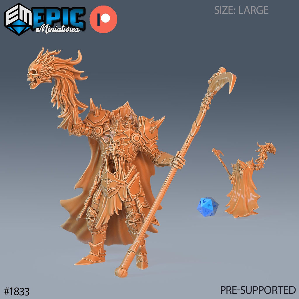 Dullahan Rider Option #1833 front DND miniature Deadly Sins 16k resin