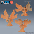 Corrupted Seraphim Angel Set of 3 DND miniatures group photo Deadly Sins