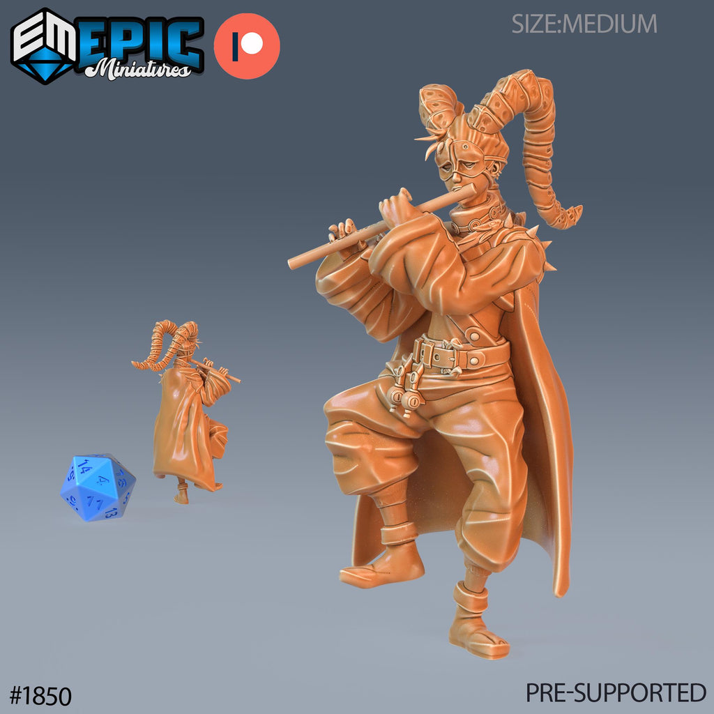 Warlock Apprentice Option #1850 front DND miniature Deadly Sins 16k resin