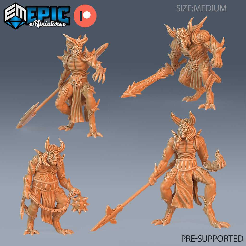 Winged Devil Army Option #1842 front DND miniature Deadly Sins 16k resin