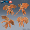 Winged Devil Army Option #1841 front DND miniature Deadly Sins 16k resin