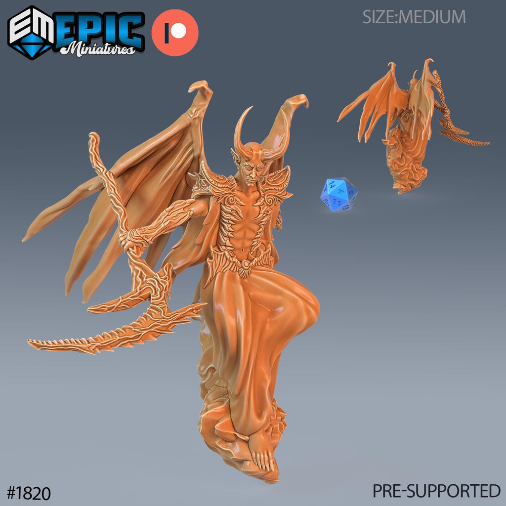 Devil Duke Option #1820 (2) front DND miniature Deadly Sins 16k resin