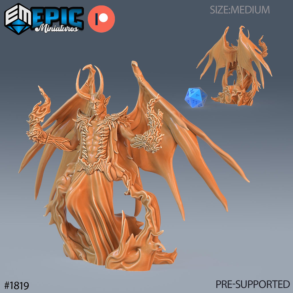Devil Duke Option #1819 (2) front DND miniature Deadly Sins 16k resin