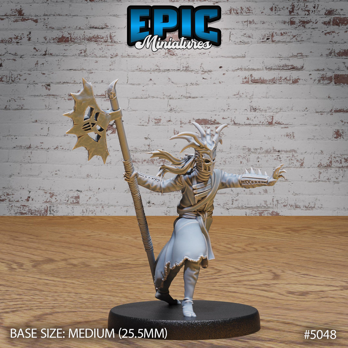 High Warlock Option #5048 front DND miniature Hells Wrath 16k resin