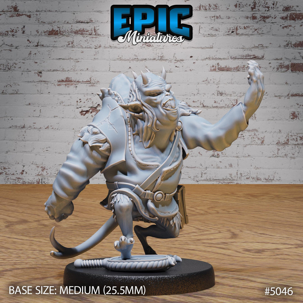 Hunchback Fiend Option #5046 front DND miniature Hells Wrath 16k resin