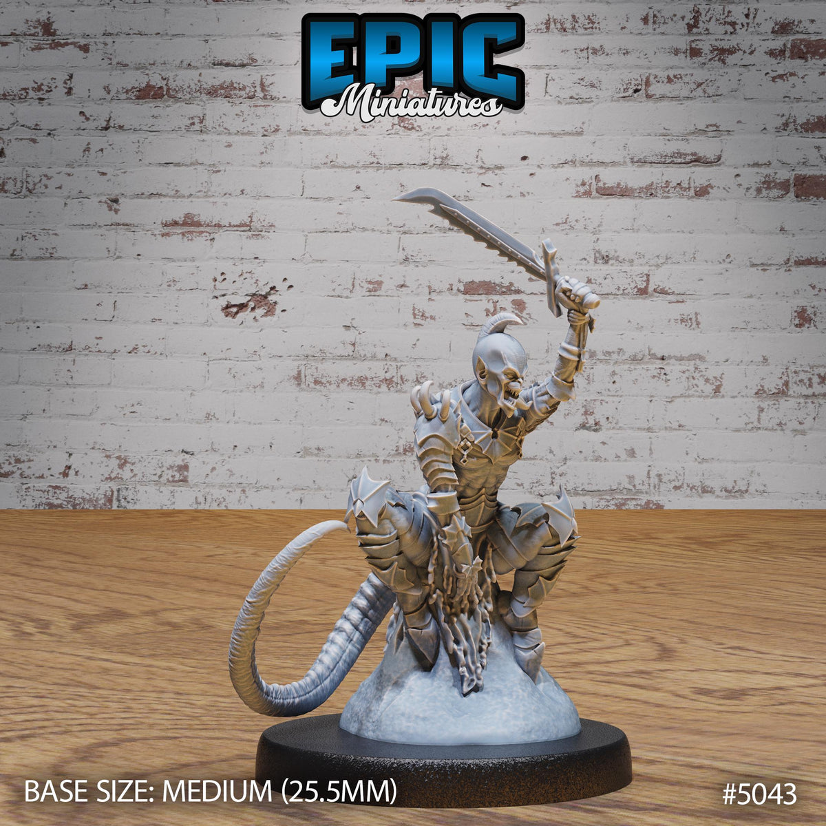 Tail Devil Option #5043 front DND miniature Hells Wrath 16k resin