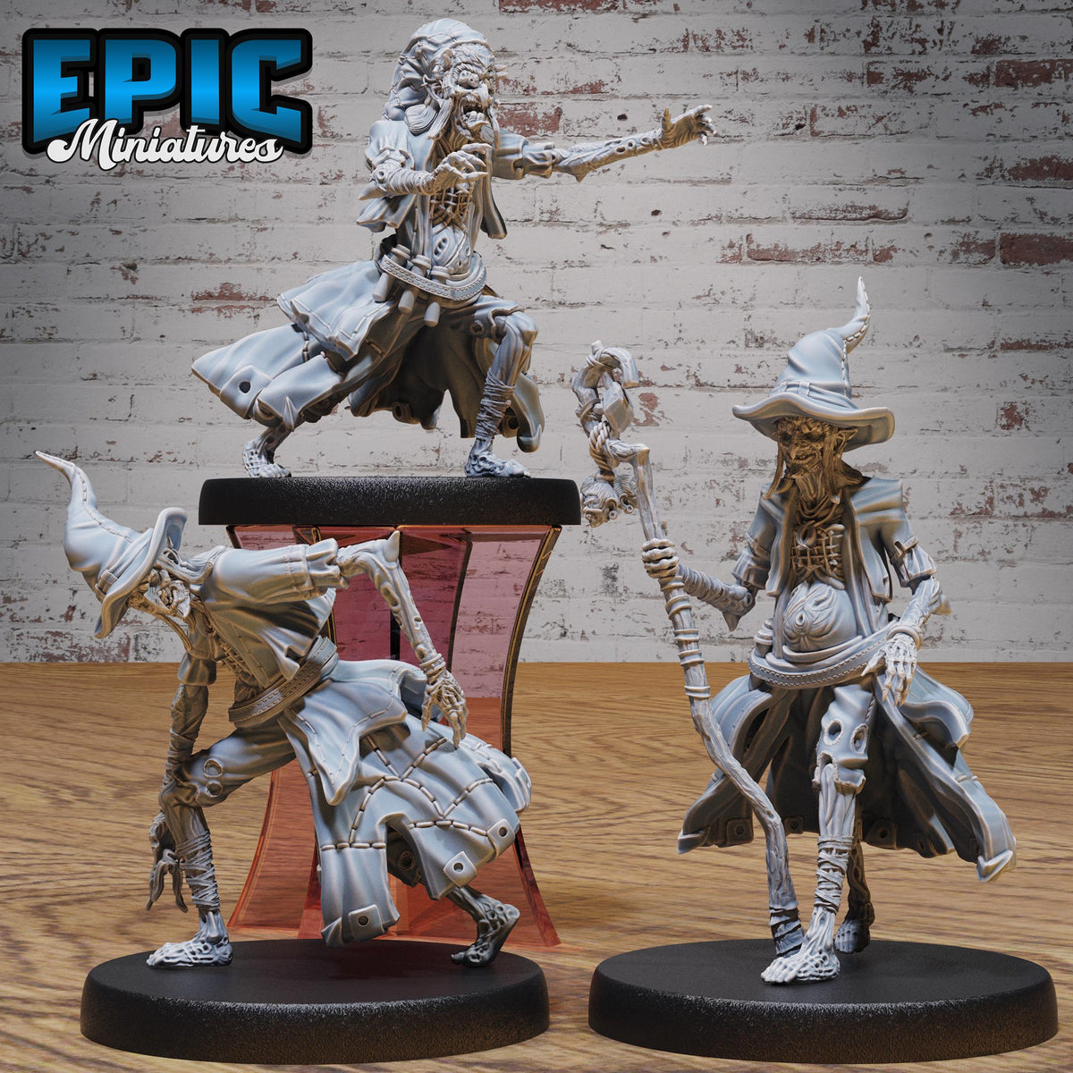 Possessed Hag Set of 3 DND miniatures group photo Hells Wrath
