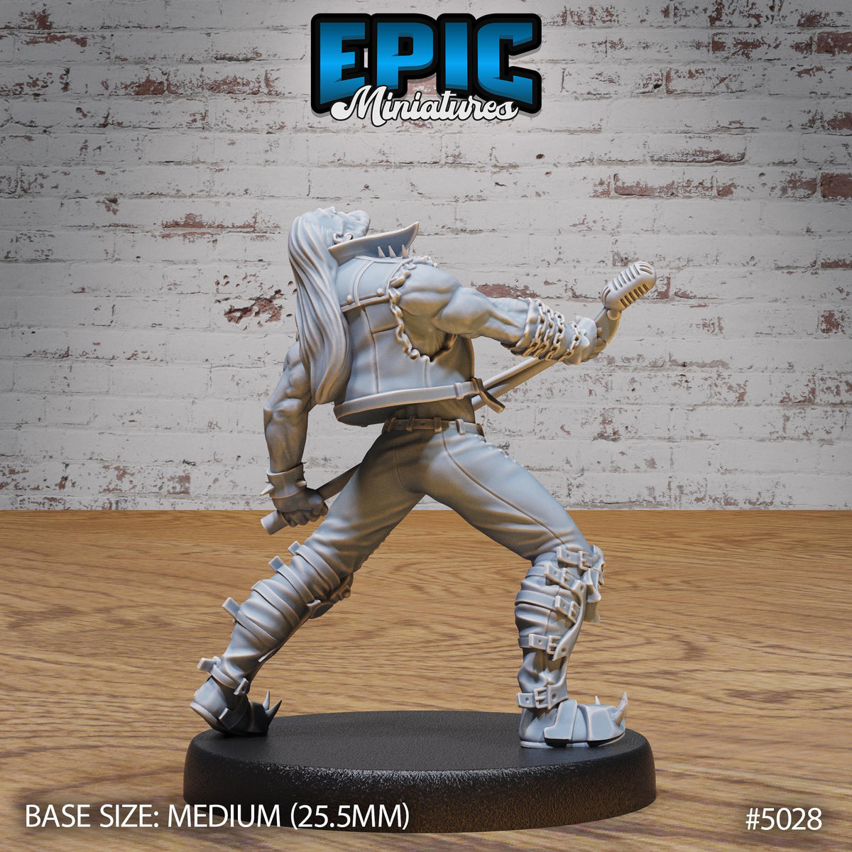 Hell Metal Bard Option #5028 back DND miniature Hells Wrath 16k resin