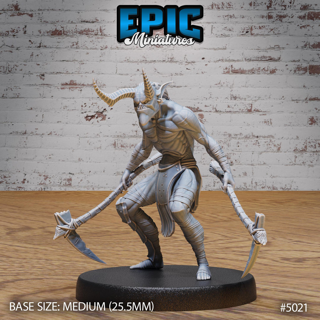 Lower Devil Warrior Option #5021 front DND miniature Hells Wrath 16k resin