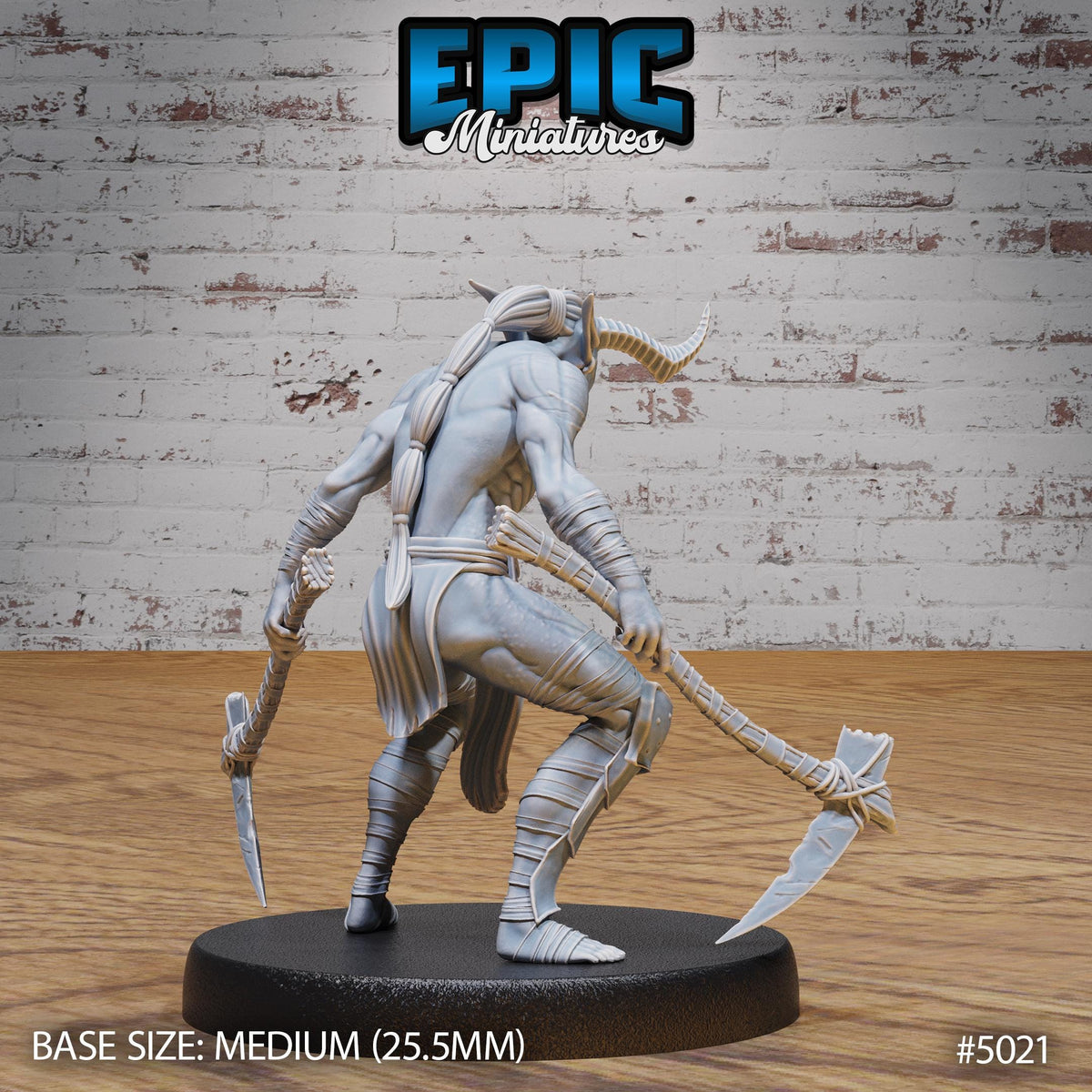 Lower Devil Warrior Option #5021 back DND miniature Hells Wrath 16k resin