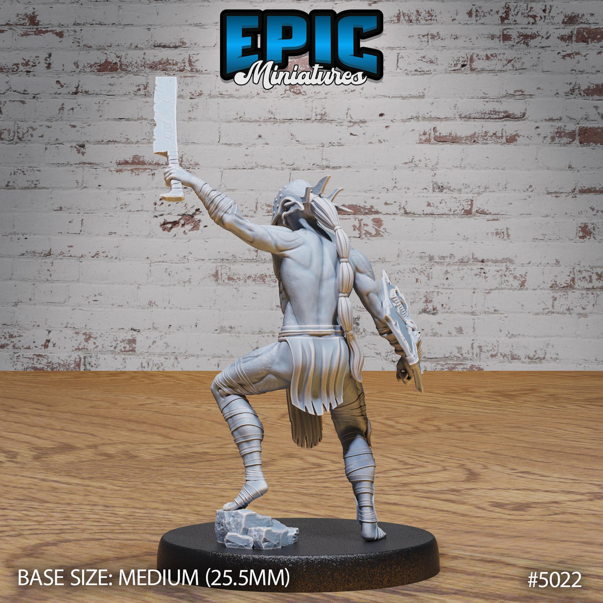 Lower Devil Warrior Option #5022 back DND miniature Hells Wrath 16k resin
