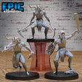 Lower Devil Warrior Set of 3 DND miniatures group photo Hells Wrath