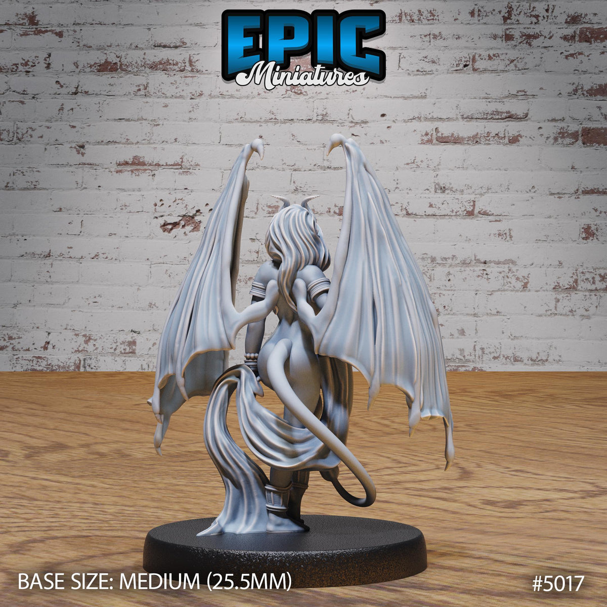 Succubus Demon Option #5018 front DND miniature Hells Wrath 16k resin