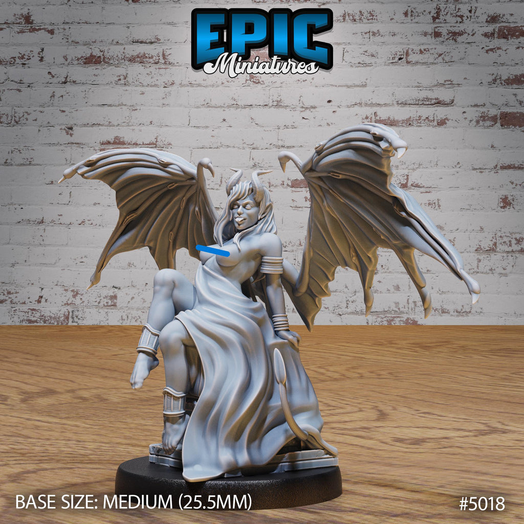 Succubus Demon 3 NSFW front DND miniature Hells Wrath 16k resin