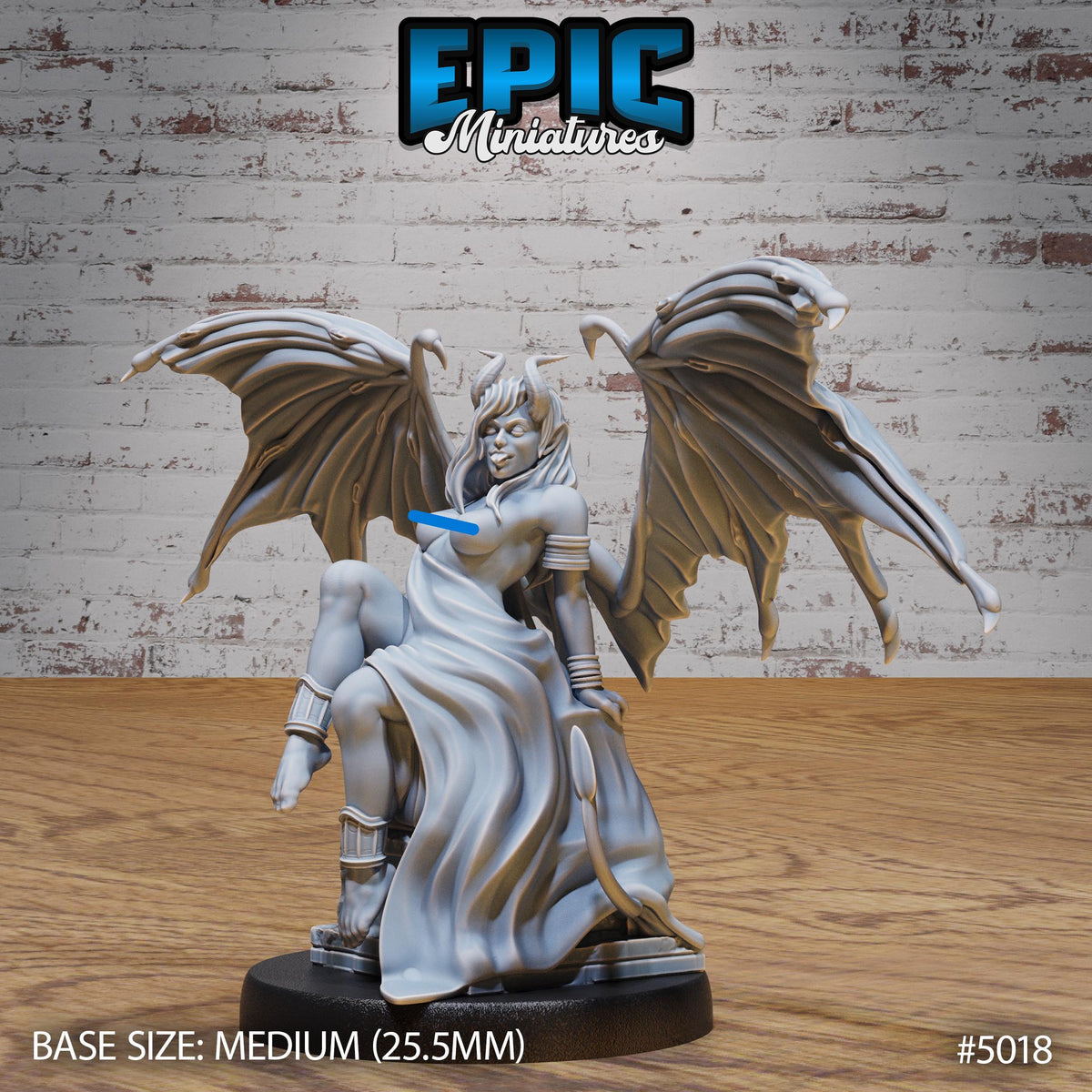 Succubus Demon 3 NSFW front DND miniature Hells Wrath 16k resin