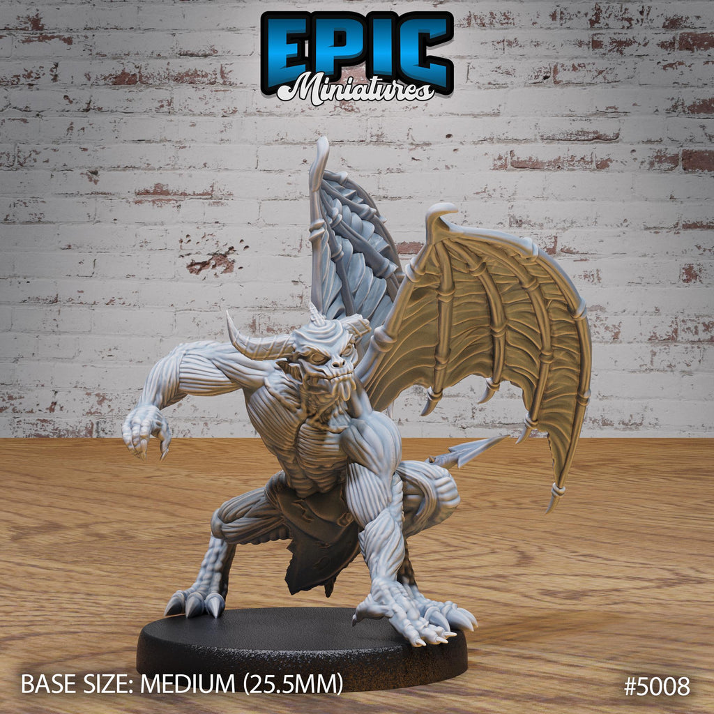 Devil Minion Option #5008 front DND miniature Hells Wrath 16k resin