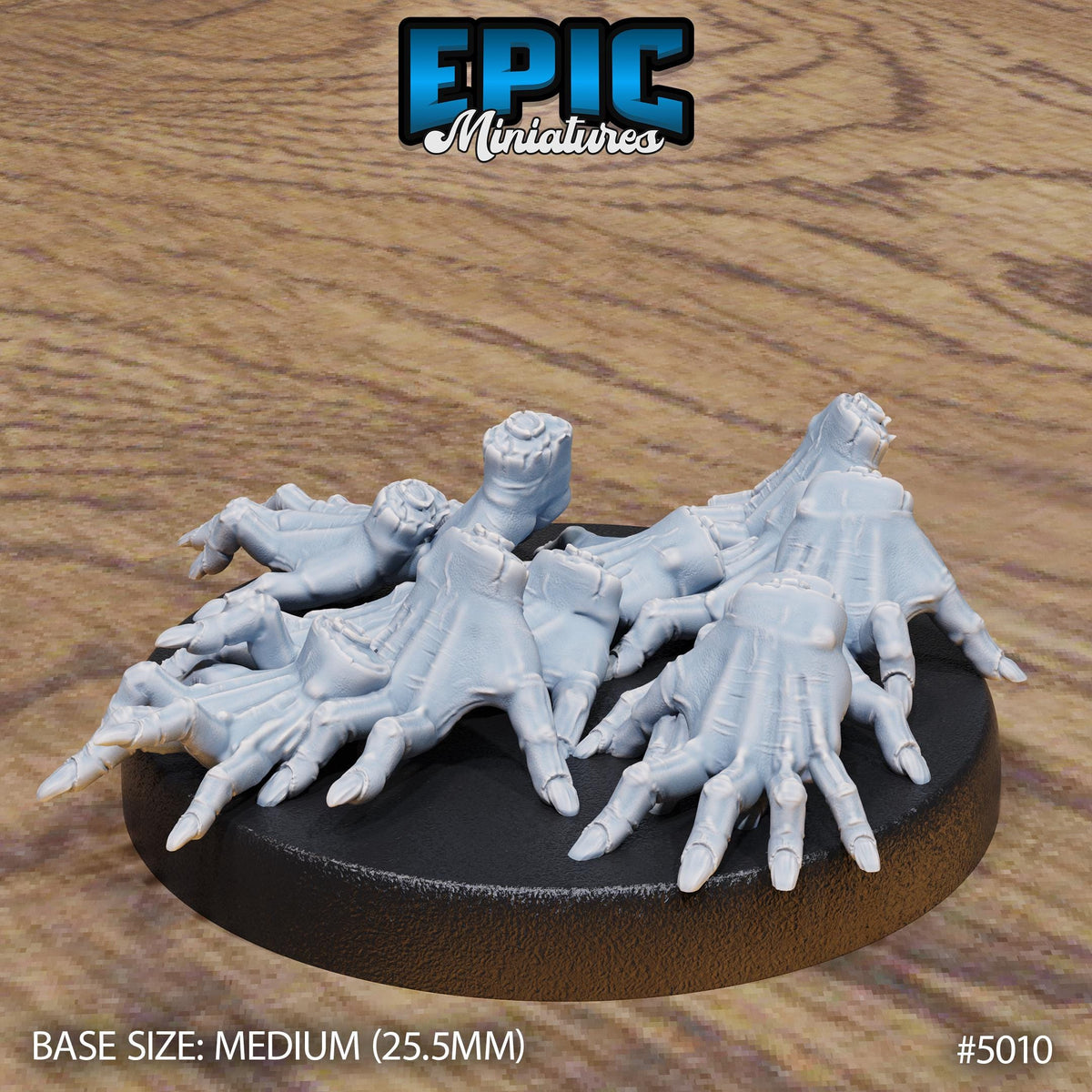Crawling Hand Swarm Thing Option #5010 front DND miniature Hells Wrath 16k resin