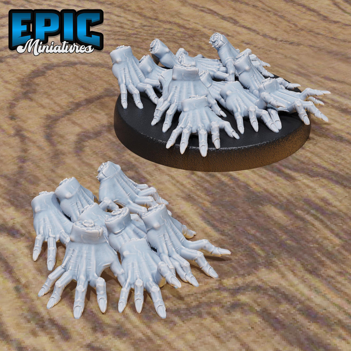 Crawling Hand Swarm Thing Set of 2 DND miniatures group photo Hells Wrath