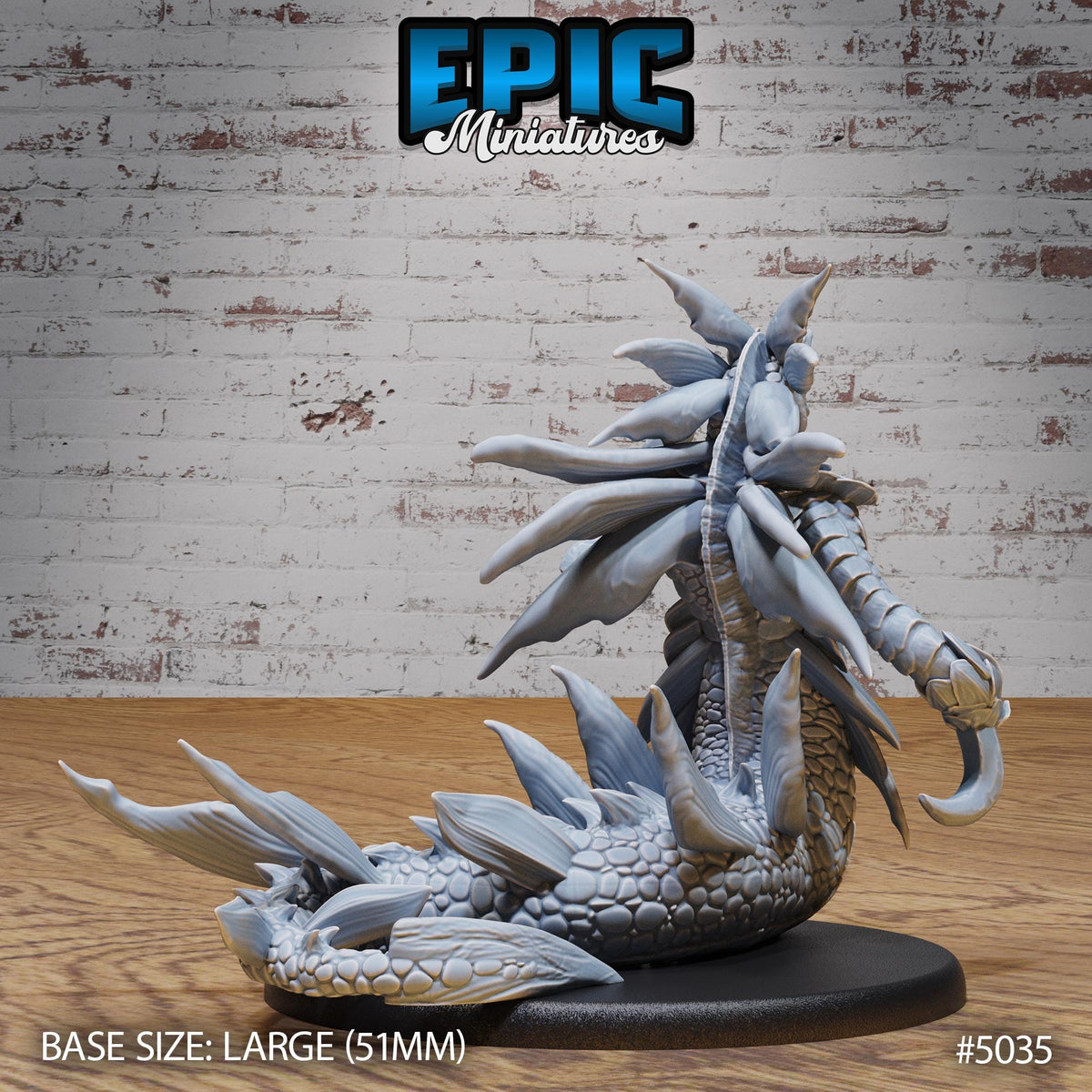 Wastrilith Water Demon Option #5035 back DND miniature Hells Wrath 16k resin