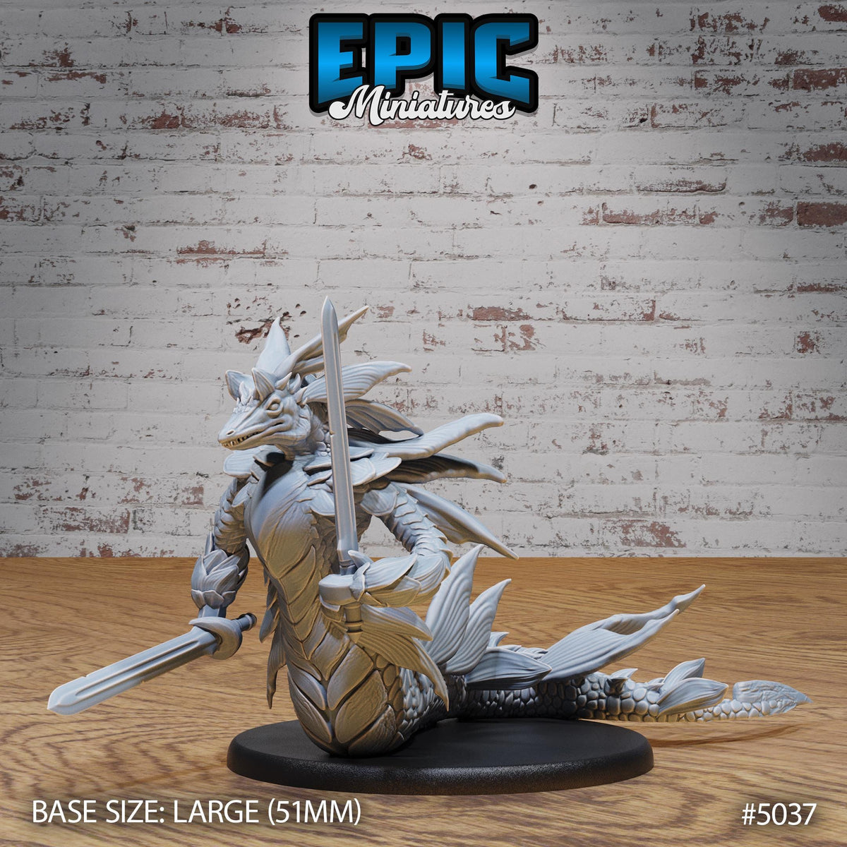 Wastrilith Water Demon Option #5037 front DND miniature Hells Wrath 16k resin