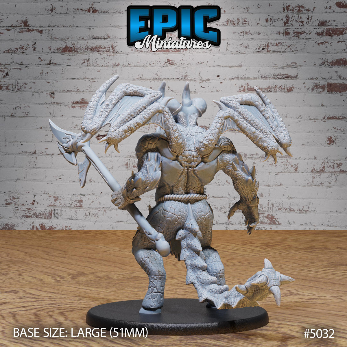 Wrath Devil Option #5032 back DND miniature Hells Wrath 16k resin