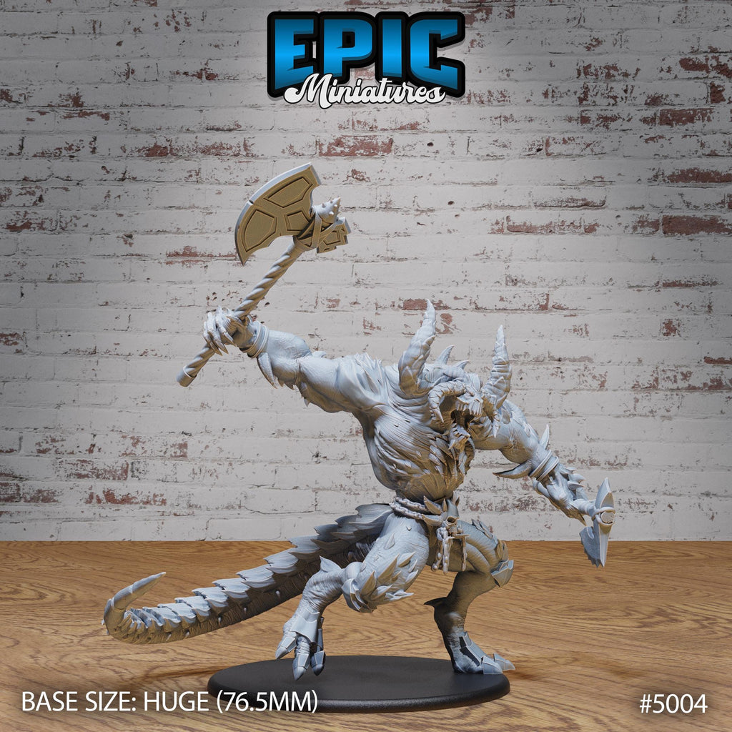 Arch Devil Diablo Option #5004 front DND miniature Hells Wrath 16k resin