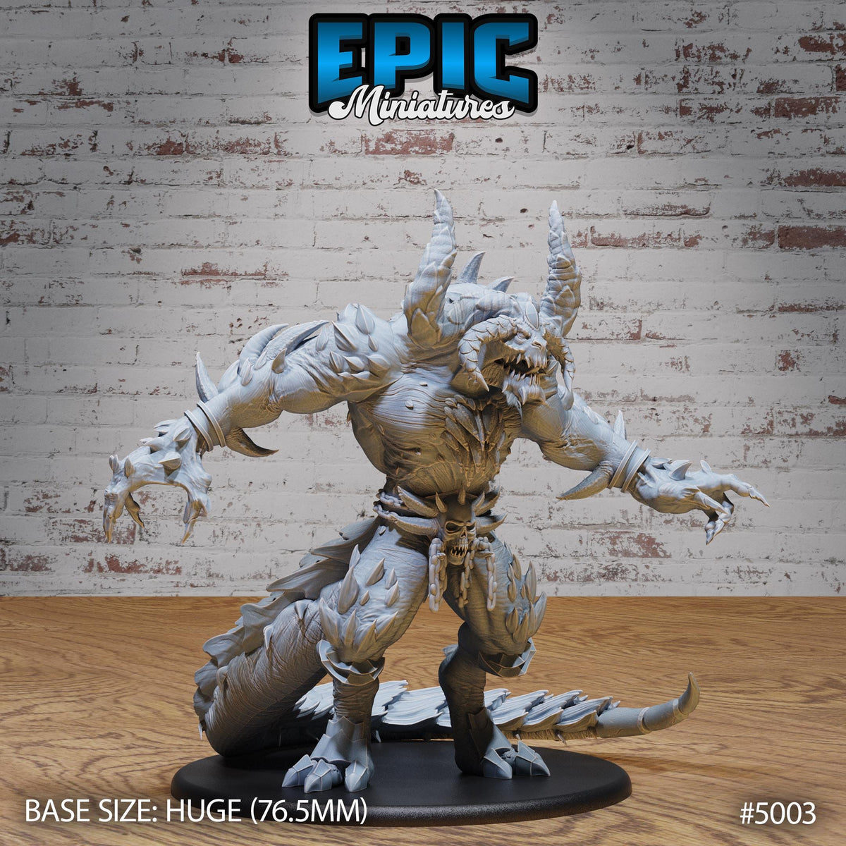 Arch Devil Diablo Option #5003 front DND miniature Hells Wrath 16k resin