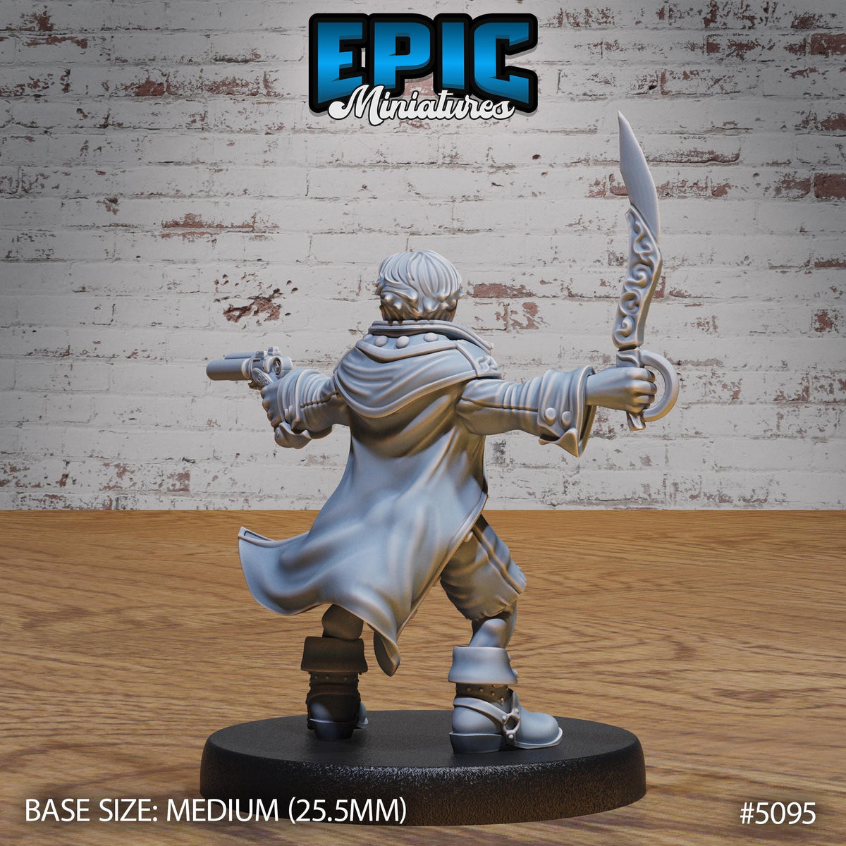 Young Halfling Cabin Boy Option #5095 back DND miniature Halfling Meadows 16k resin