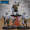 Halfling Ship Captain Set of 3 DND miniatures group photo Halfling Meadows