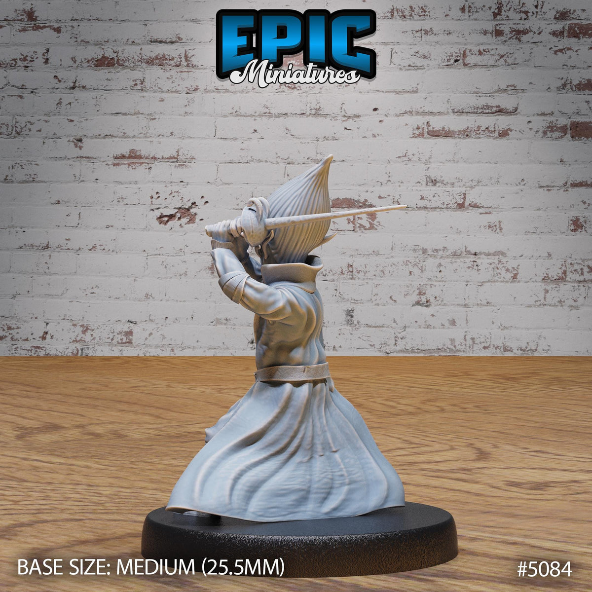 Halfling Noble Option #5084 back DND miniature Halfling Meadows 16k resin