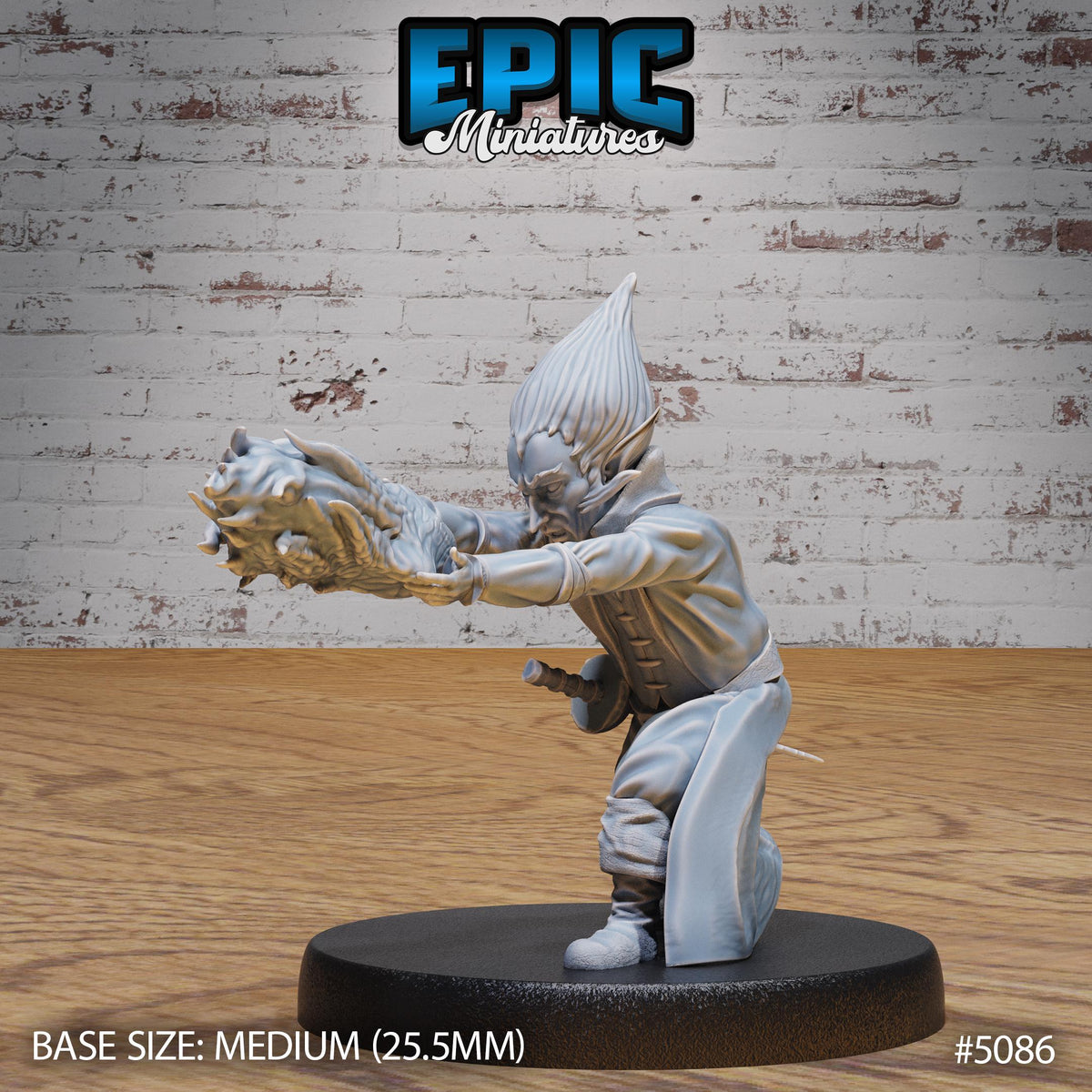 Halfling Noble Option #5086 front DND miniature Halfling Meadows 16k resin