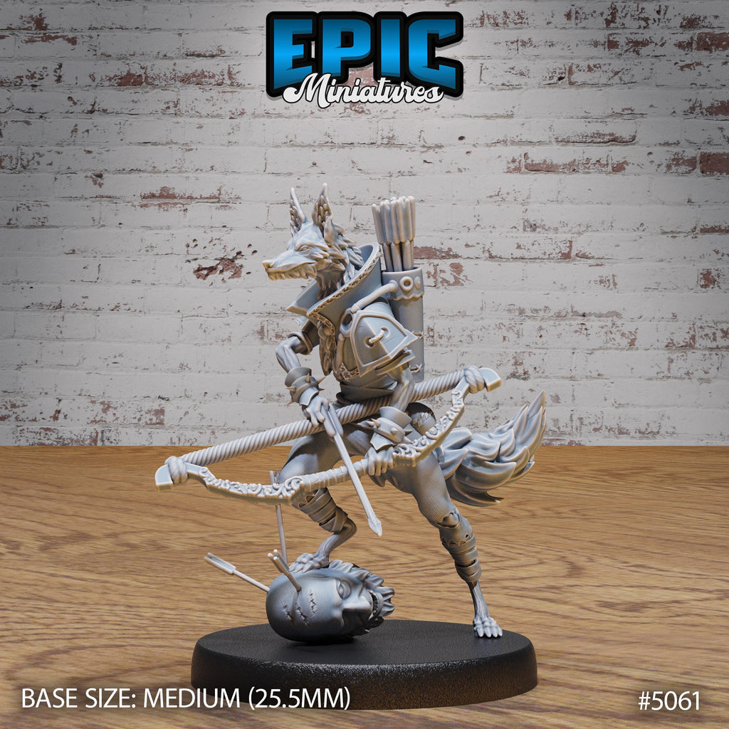 Fox Folk Ranger Option #5061 front DND miniature Halfling Meadows 16k resin