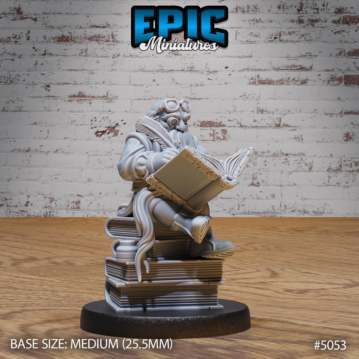 Halfling Villager Set of 8 DND Miniatures Halfling Meadows Hobbit Librarian Baker Traveler Waitress Jeweler Alchemist Sewer Confectioner Option #5053 front DND miniature  16k resin