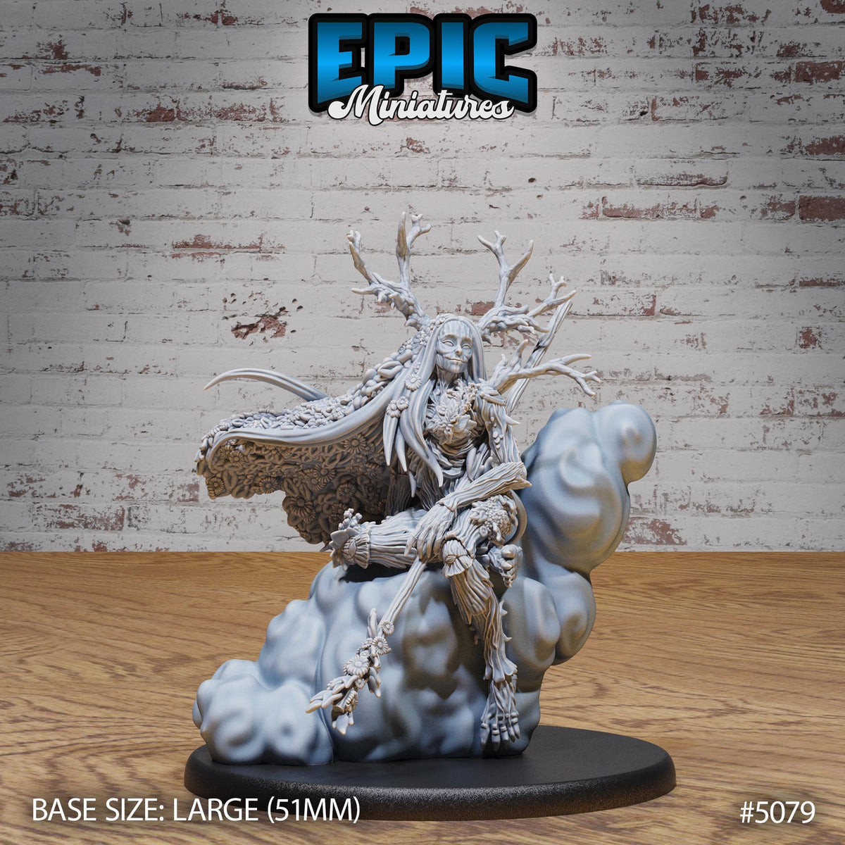 Treant Female Option #5079 front DND miniature Halfling Meadows 16k resin