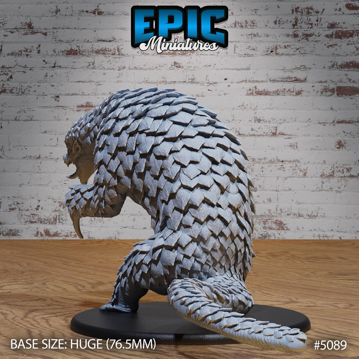 Giant Armadillo Option #5089 back DND miniature Halfling Meadows 16k resin