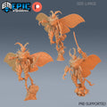 Moth man Set of 3 DND miniatures group photo Infested Woodlands